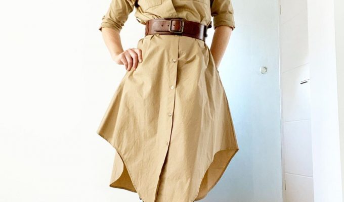 Der breite Gürtel für die Taille